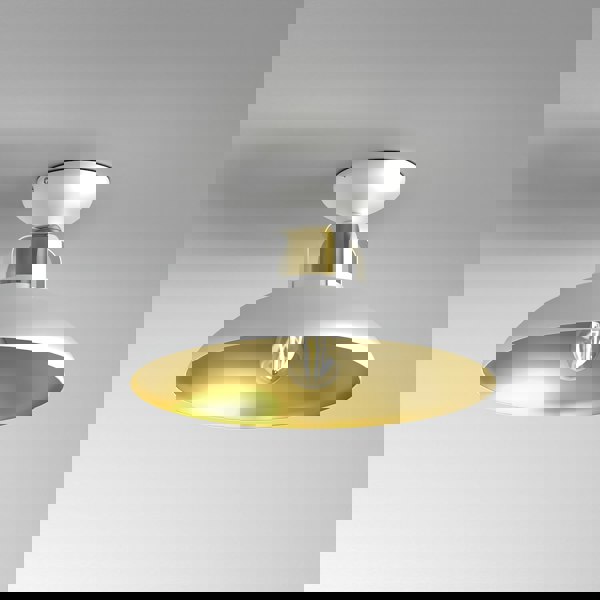 Milagro Ceiling Lamp Felix White/Gold 1XE27