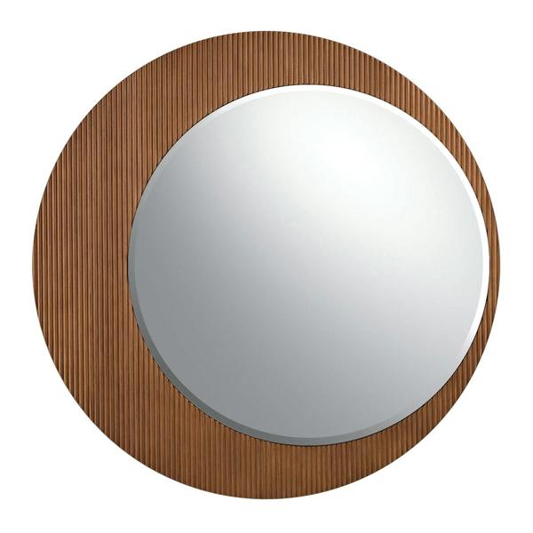 Angel Cerdá Round walnut wall mirror 3262