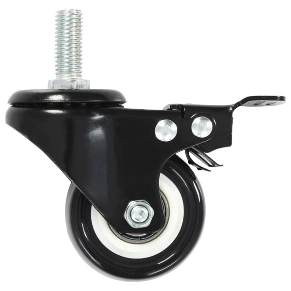 Berkfield 12 pcs Swivel Casters with Brakes 50 mm