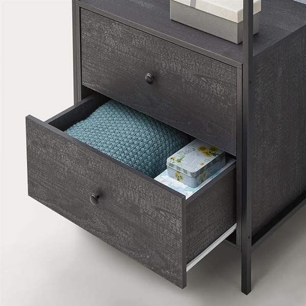 Timber Art Design Zahra Bedroom Open Wardrobe 2 Drawers  Furniture Storage Cupboard