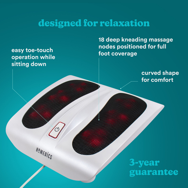 Homedics Deluxe Shiatsu Foot Massager + Heat