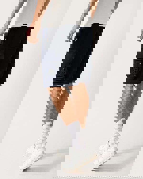 Moose Knuckles Hartsfield Mens Cargo Shorts - Navy 833 - CHO - Designer Mens Shorts