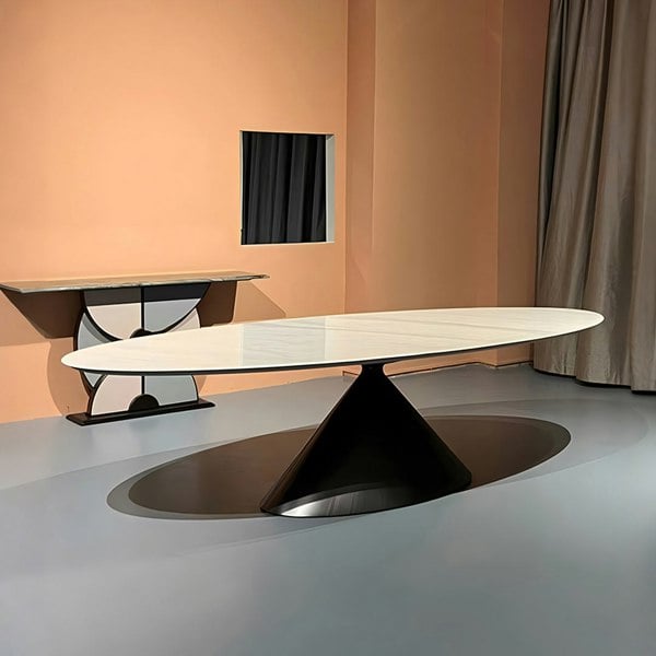 Rit Concept Pires Oval Dining Table, Sintered Stone