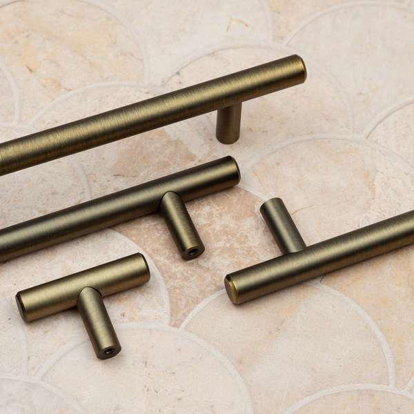 Handle & Home Antique Brass Bar Handles