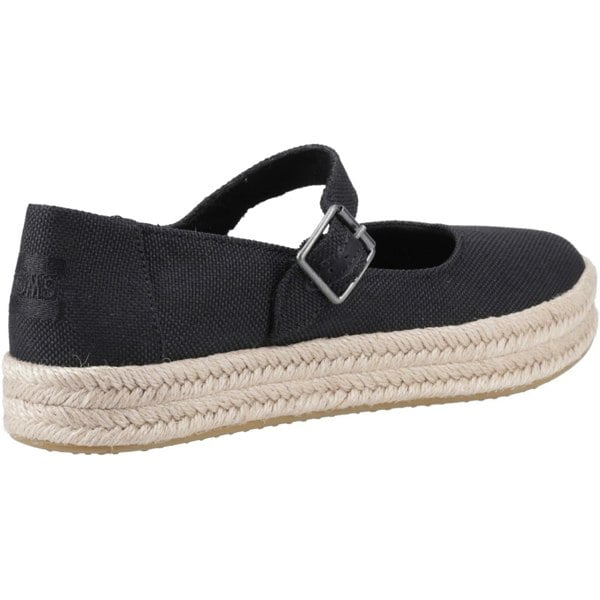 TOMS Carolina Mary Jane Polyester Women's Black Espadrilles