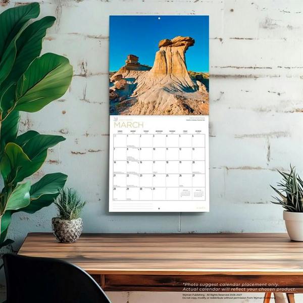 Alberta Calendar 2027, Wall Calendars, Month To View, Travel, Gift