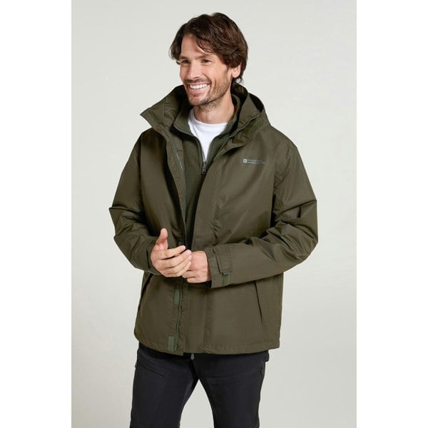 Mountain Warehouse Mens Fell II 3 in 1 Jacket - Dark Khaki