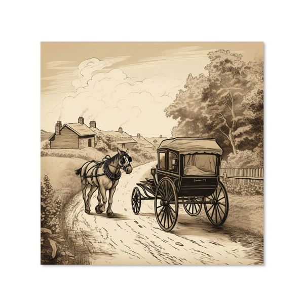 Warren Reed - Designer A Horse And His Cart Kitchen Splashback