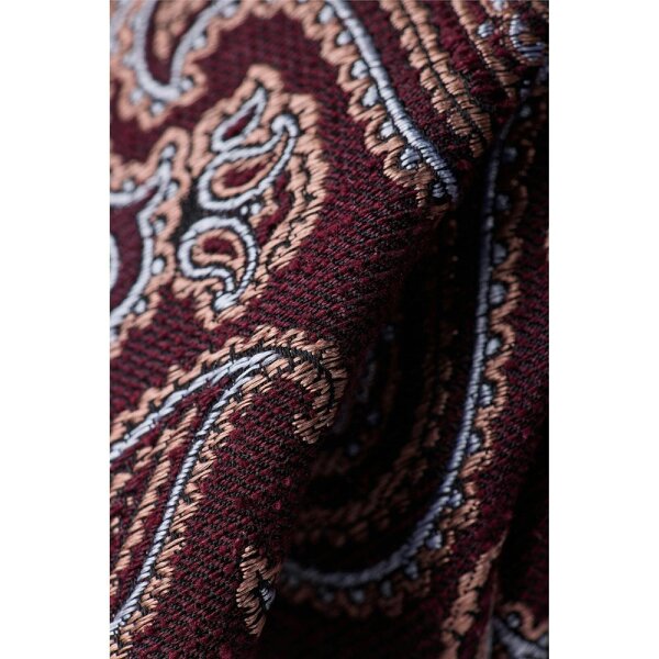 Ted Baker Burgundy Paisley Boucle Tie