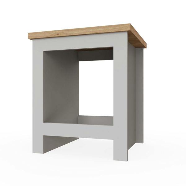 Timber Art Design Lisbon Modern Lamp Side Table with Open Shelf