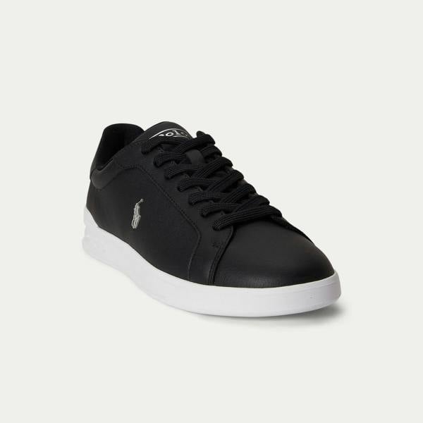 Polo Ralph Lauren HRT CRT II Court Trainers   in  Black
