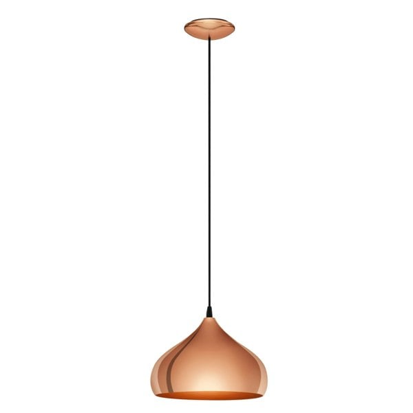 EGLO Hapton 1-Light Vintage Copper Single Pendant