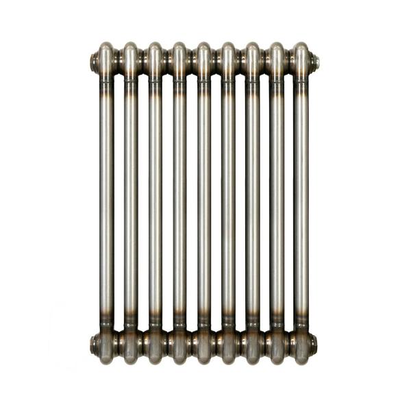 Monstershop Traditional 2 Column Radiator - 600 x 425mm - Raw Metal