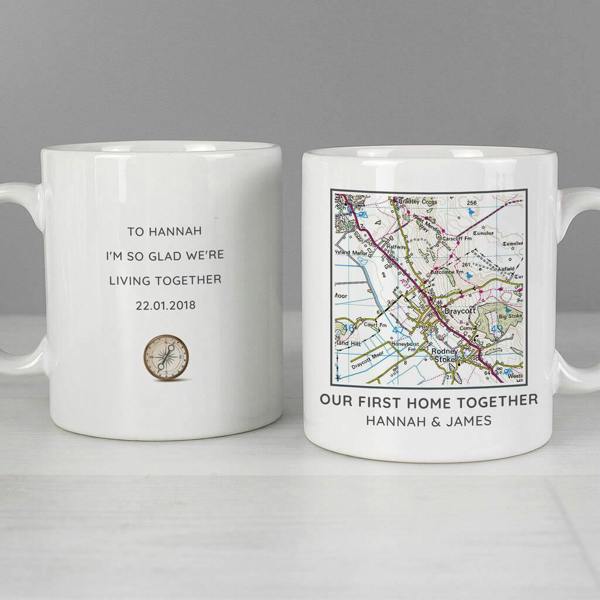 Personalised Map Mug - alternative angle