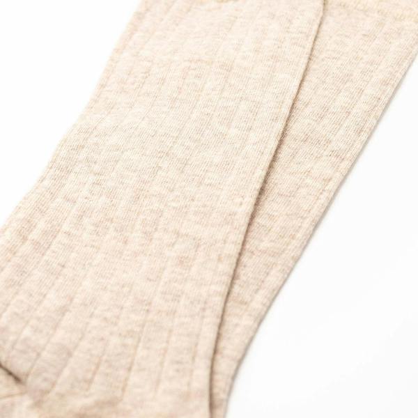 Jemsox 4 Pack - Premium Fine Ribbed Men’s Wedding & Formal Socks – Oatmeal Marl
