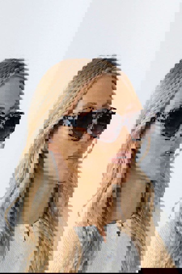 SVNX Angular Cat-Eye Sunglasses in Multi