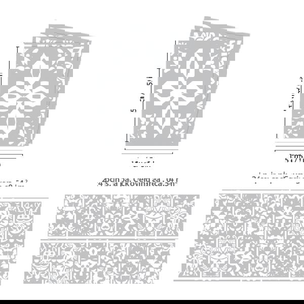 WALPLUS WT1556 - Andalu Light Grey Cement Spanish Wall Tile Sticker Set - 15 cm x 15 cm - 24 pcs