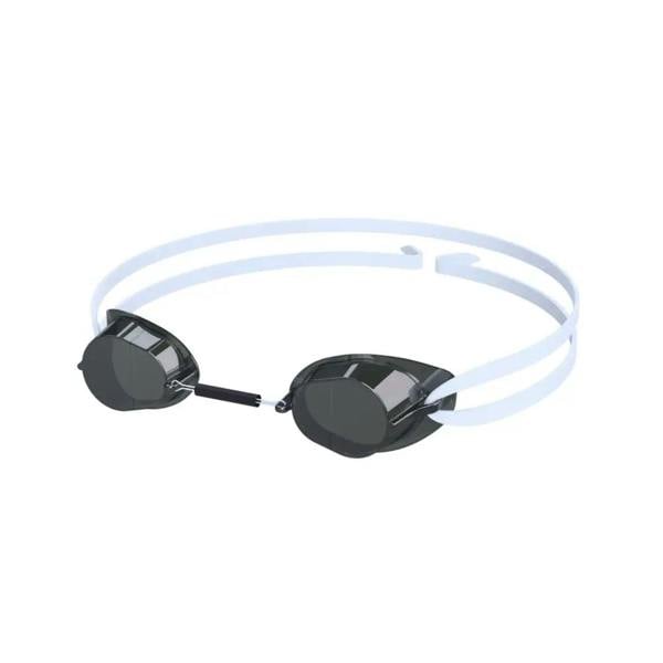Speedo Swedish mirrored swim goggles in smoke silver with adjustable silicone strap