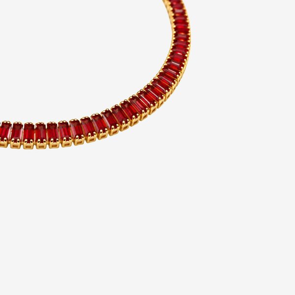 Uchi & Soto Hanabi Red Stone Necklace