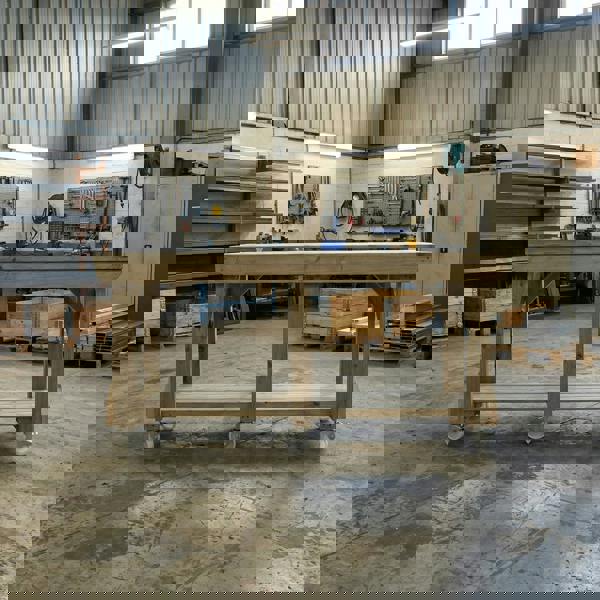 Arbor Garden Solutions Indoor/outdoor workbench, pressure treated bench with wheels