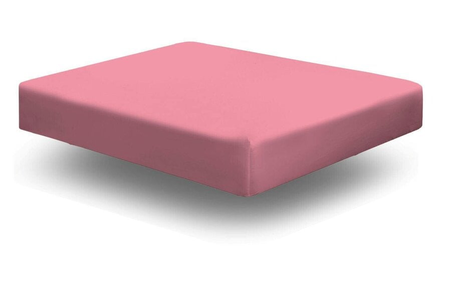 Night Zone 180 Thread Count Percale Extra Deep Fitted Sheet 40cm – Non Iron Polycotton Bed Sheet - Rose