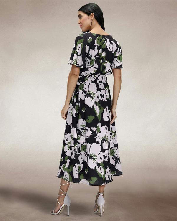 HotSquash Chiffon Midi Dress