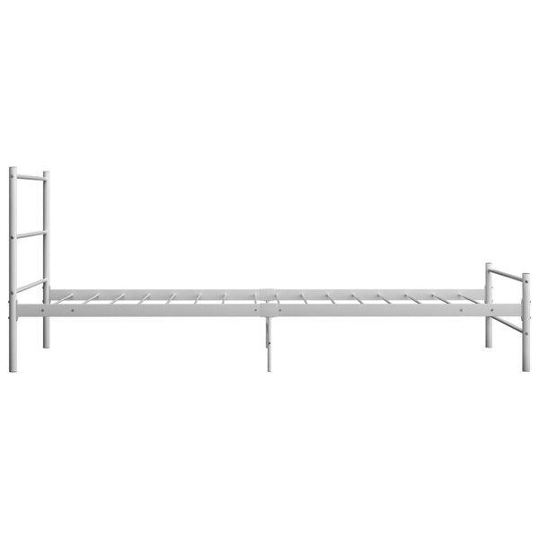Berkfield Bed Frame White Metal 90x200 cm