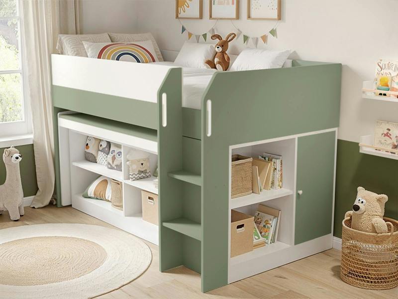 Aiden Kids Cabin Bed with Storage