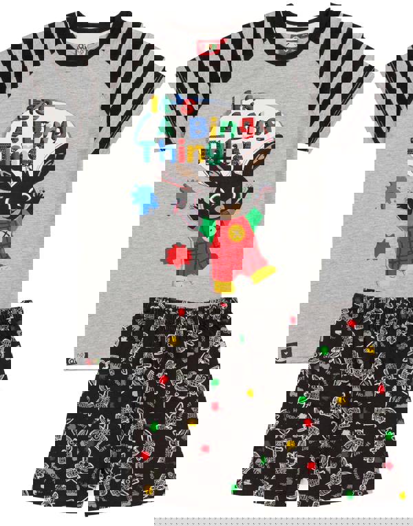 Bing Bunny Boys Grey Short Sleeve Short Leg Pyjama Set