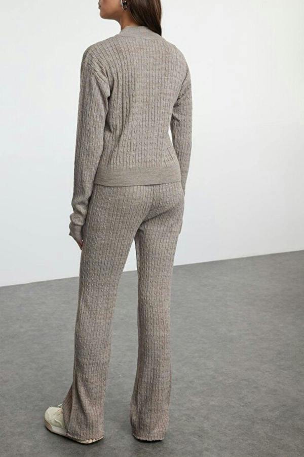 WOVCOR 2-Piece Zip-Up Knit Top & Pants Set
