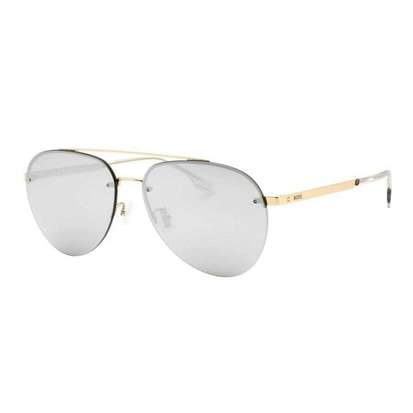 Hugo Boss Mens Pilot Style Sunglasses - Gold
