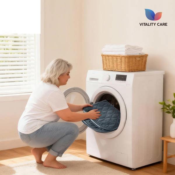 Vitality Care Absorbent Washable Incontinence Chair Pad Non-Slip Waterproof Seat Protector Pad