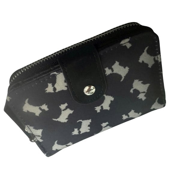 Fores Collection Scotty Dog Print Purse – Compact Ladies Wallet