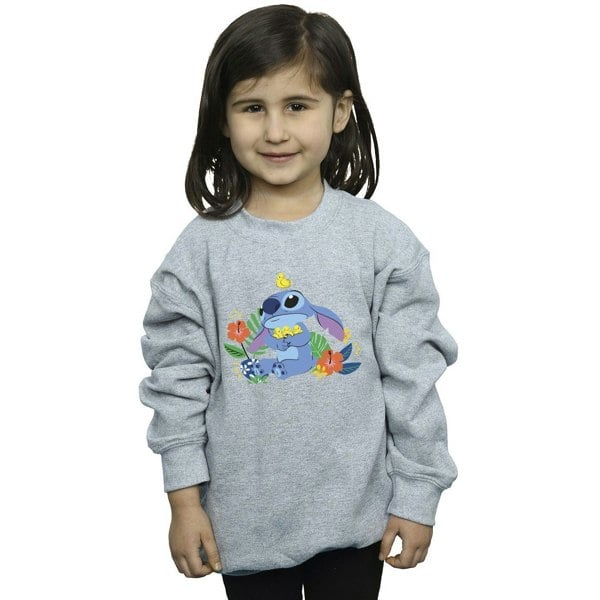 Disney Girls Lilo & Stitch Birds Sweatshirt - Sports Grey