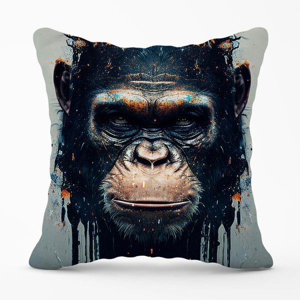 Warren Reed Gorilla Face Splashart Cushions