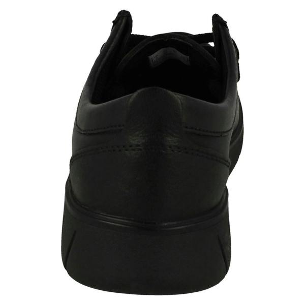 Clarks Senior Boys Clarks Moccasin Detailed School Shoes Branch Low Y