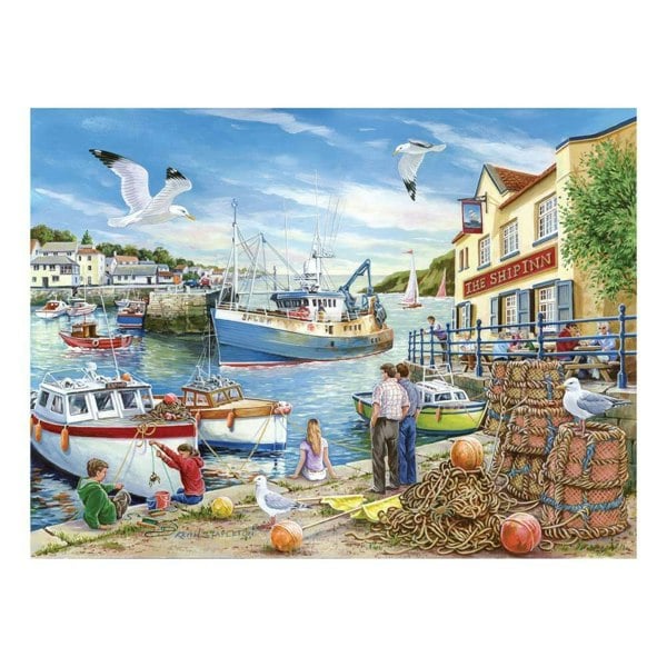 The House of Puzzles Ship Inn BIG 500 Piece Jigsaw Puzzle