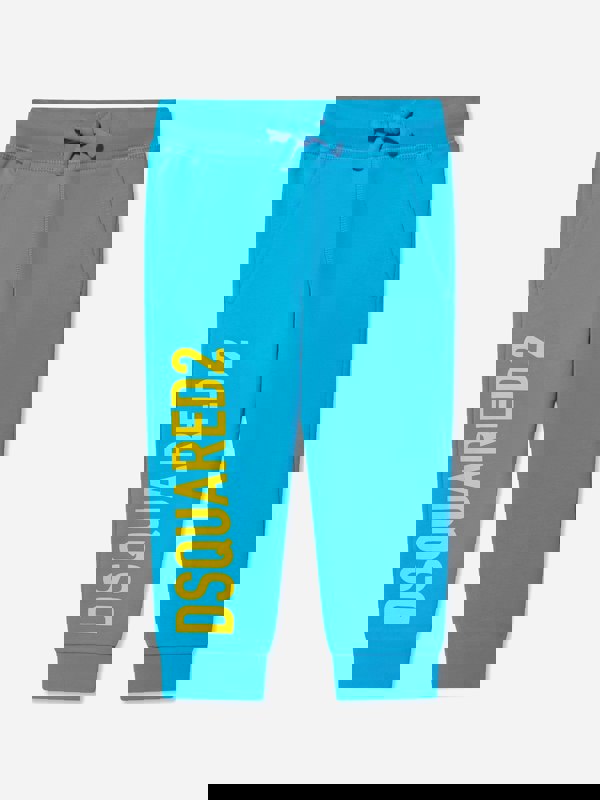 Dsquared2 Kids Logo Pants In Blue