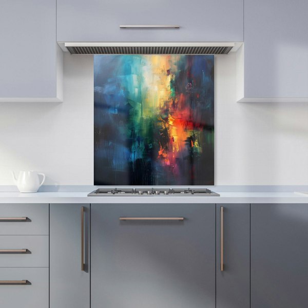 Warren Reed - Designer Colourful Chaos: Urban Dreamscape Kitchen Splashback