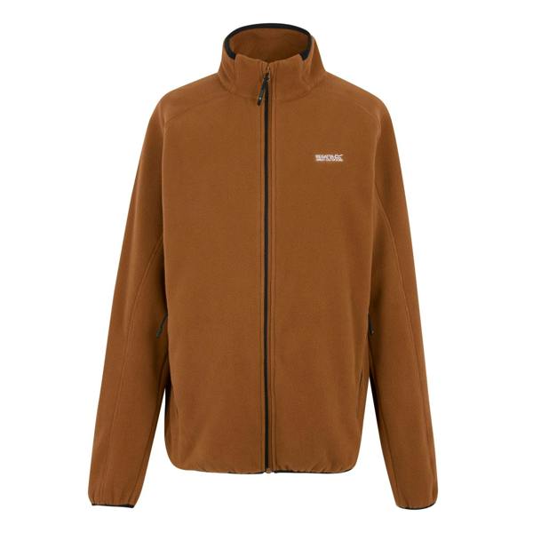 Regatta Mens Hadfield Full Zip Fleece Jacket - Nut Brown - 