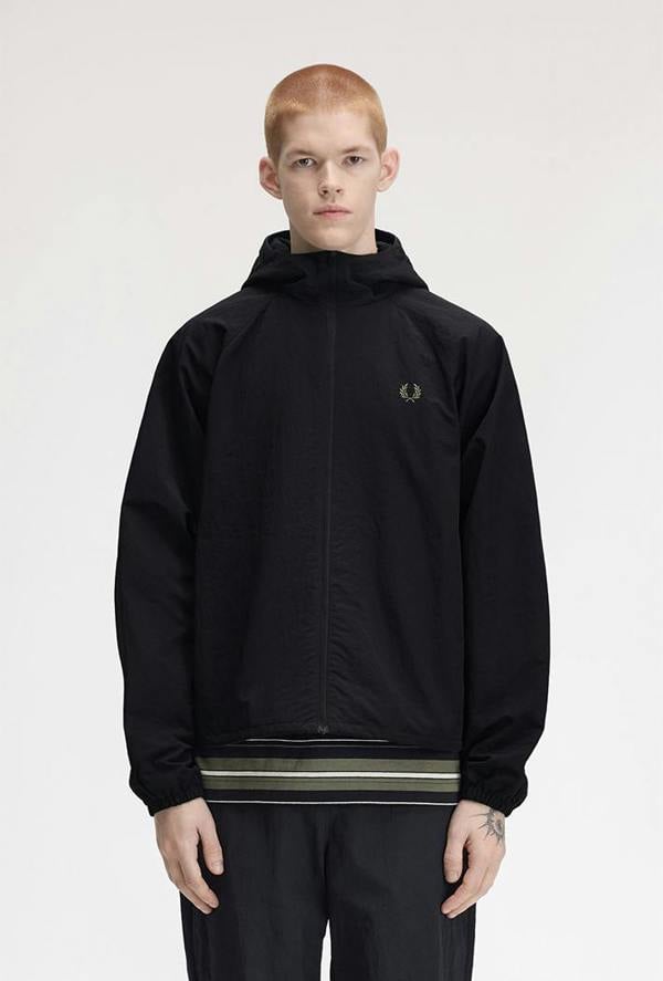 Fred Perry Oversized Hooded Shell Jacket