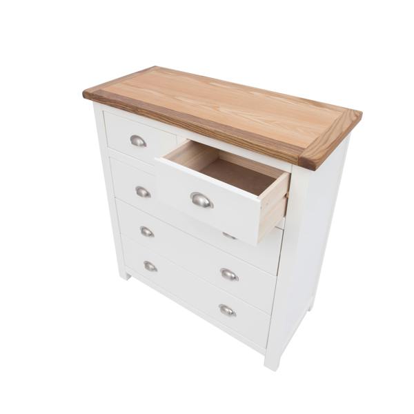 Cabinet Bits Lovere 5 Drawer Chest of Drawers Chrome Cup Handle