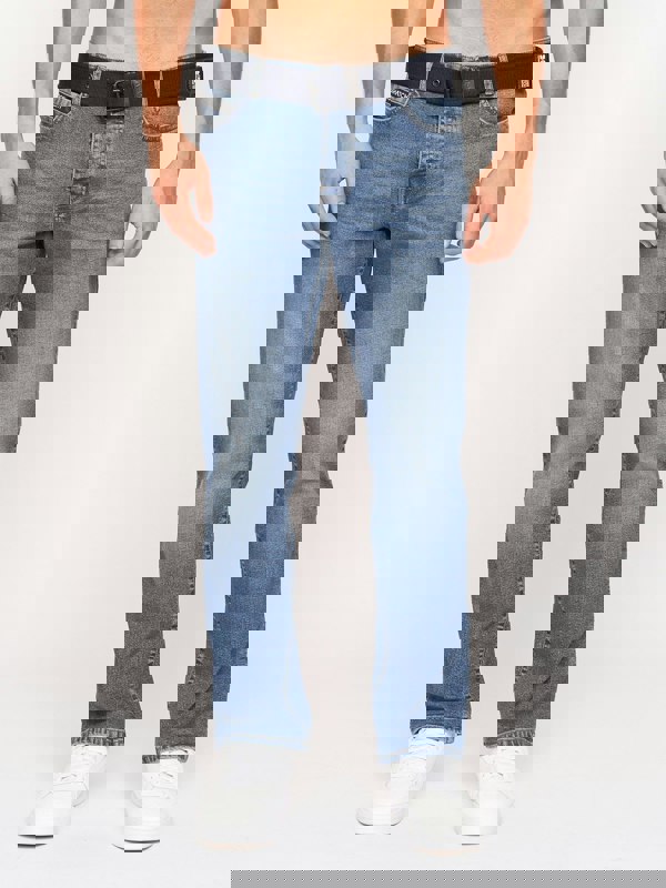 Crosshatch Princed Denim Jeans Stone Wash