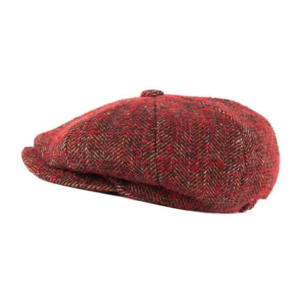 Chunky Herringbone Newsboy Cap | Premium Tweed Design