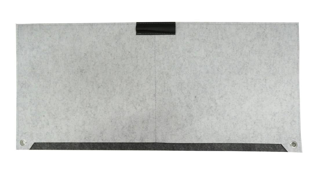 Accuratus Felt Computer Mouse Pad / Laptop Desk Pad & Mouse Mat with Pen & Paper Compartment