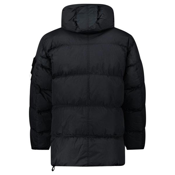 Stone Island Crinkle Reps NY Down Jacket Black - chancefashionco