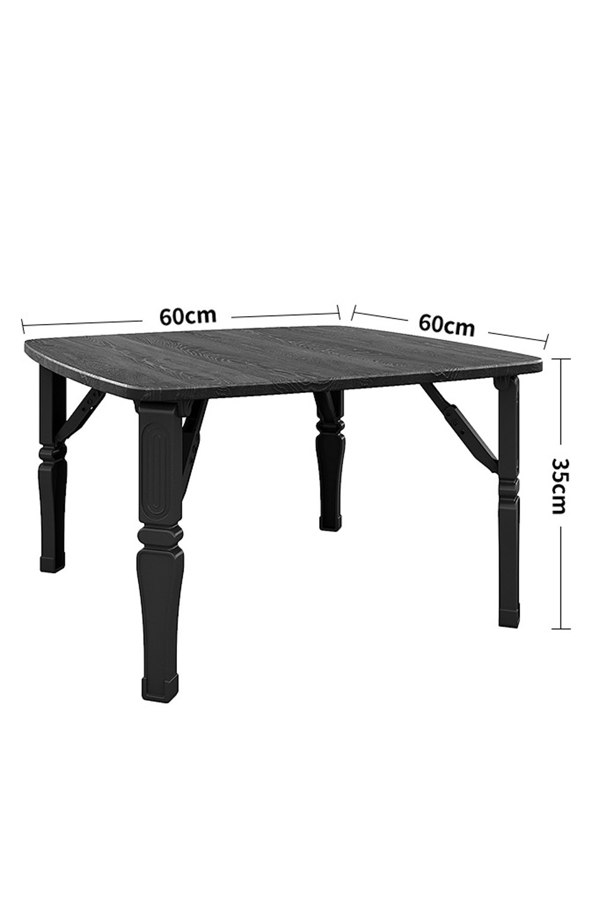 Living and Home Square 60cm Wooden Folding Coffee Table