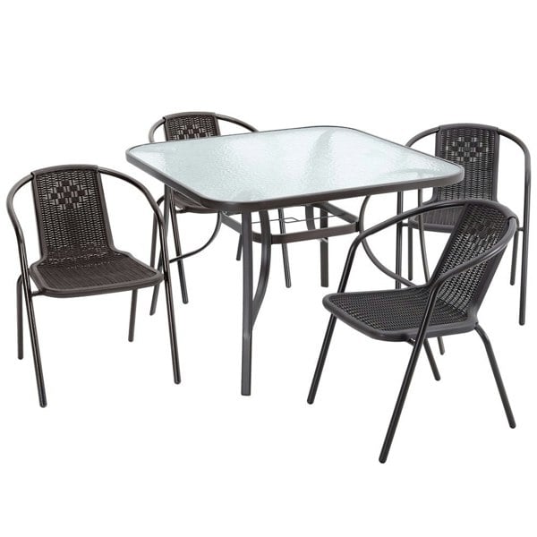 3/5pcs Garden Patio Dining Set Outdoor Furniture GARDEN DINING SETS Living and Home