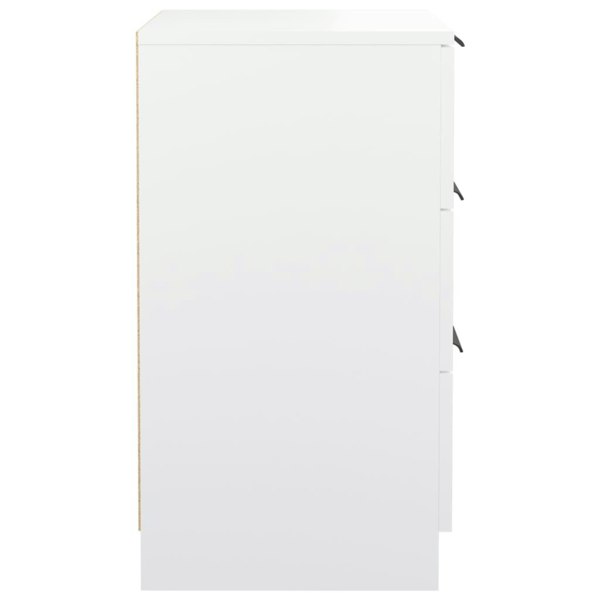 Berkfield Bedside Cabinet White 40x36x65 cm