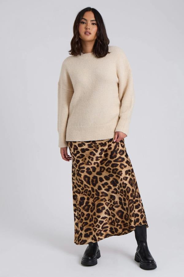 Urban Bliss Cream Wool Blend Crew Neck Jumper